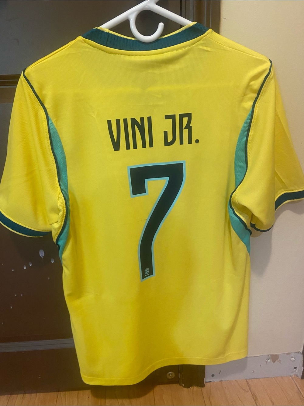 Brazil Vini Jr. #7 Yellow Soccer Jersey